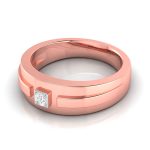 14k Gold 0.07 ct Natural Diamond Engagement Wedding Bands - Image 4