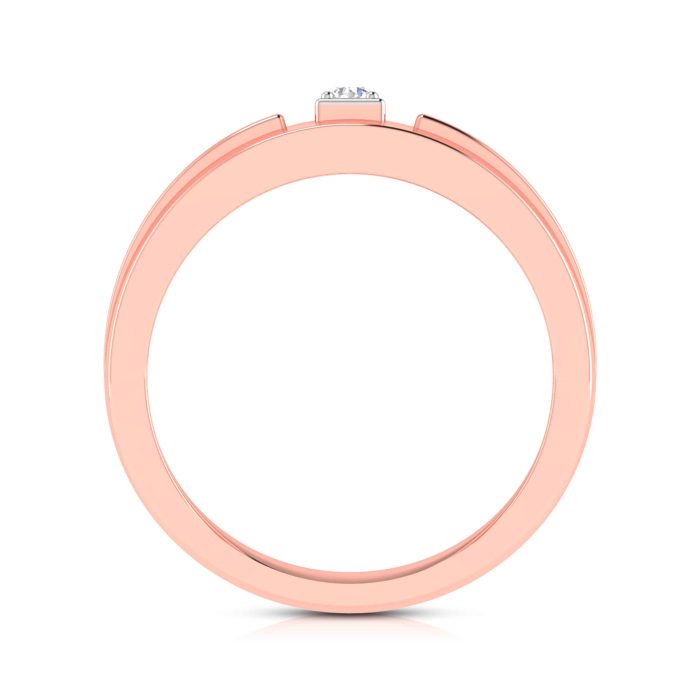 14k Gold 0.07 ct Natural Diamond Engagement Wedding Bands - Image 6