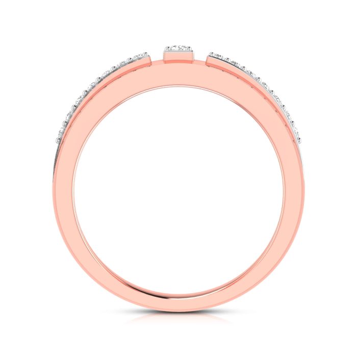 14k Gold 0.16 ct Natural Diamond Engagement Wedding Bands - Image 6
