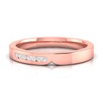 14k Rose Gold 0.05 ct Natural Diamond Rings Engagement Wedding - Image 2