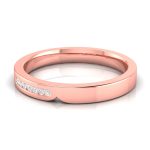 14k Rose Gold 0.05 ct Natural Diamond Rings Engagement Wedding