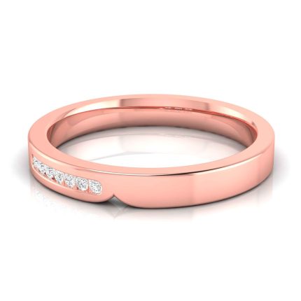14k Rose Gold 0.05 ct Natural Diamond Rings Engagement Wedding