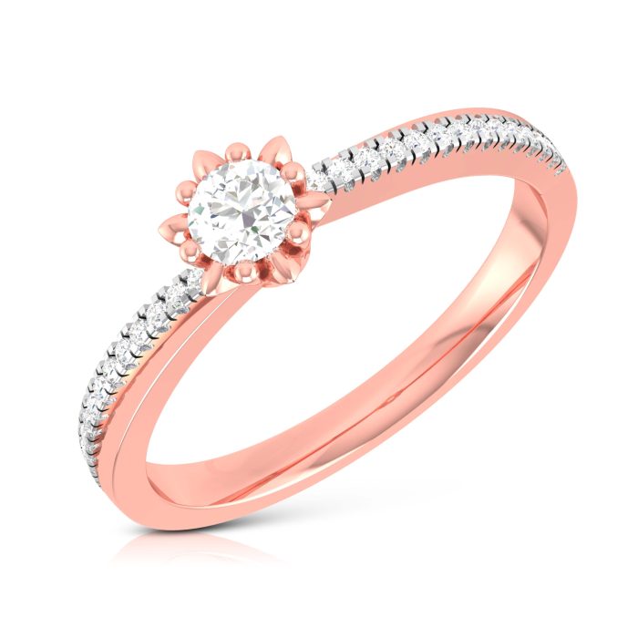 14k Gold 0.21 ct Natural Diamond Engagement Wedding Anniversary Rings - Image 2