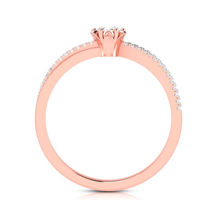 14k Gold 0.21 ct Natural Diamond Engagement Wedding Anniversary Rings - Image 5