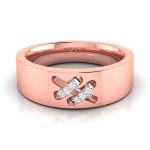14k Gold 0.03 ct Natural Diamond Engagement Wedding Bands
