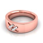 14k Gold 0.03 ct Natural Diamond Engagement Wedding Bands - Image 5