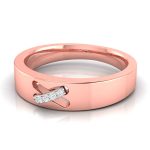 14k Gold 0.02 ct Natural Diamond Engagement Wedding Bands - Image 2