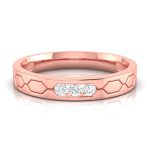 14k Gold 0.09 ct Natural Diamond Engagement Wedding Bands