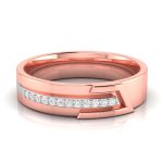 14k Gold 0.05 ct Natural Diamond Engagement Wedding Bands