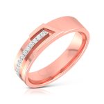 14k Gold 0.05 ct Natural Diamond Engagement Wedding Bands - Image 2