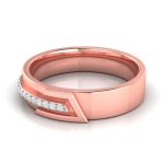 14k Gold 0.05 ct Natural Diamond Engagement Wedding Bands - Image 4