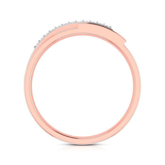 14k Gold 0.05 ct Natural Diamond Engagement Wedding Bands - Image 6