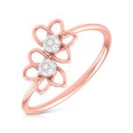 14k Gold 0.03 ct Natural Diamond Rings For Women's Gift Daily Wear - Image 3