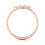 14k Gold 0.03 ct Natural Diamond Rings For Women's Gift Daily Wear - Image 4