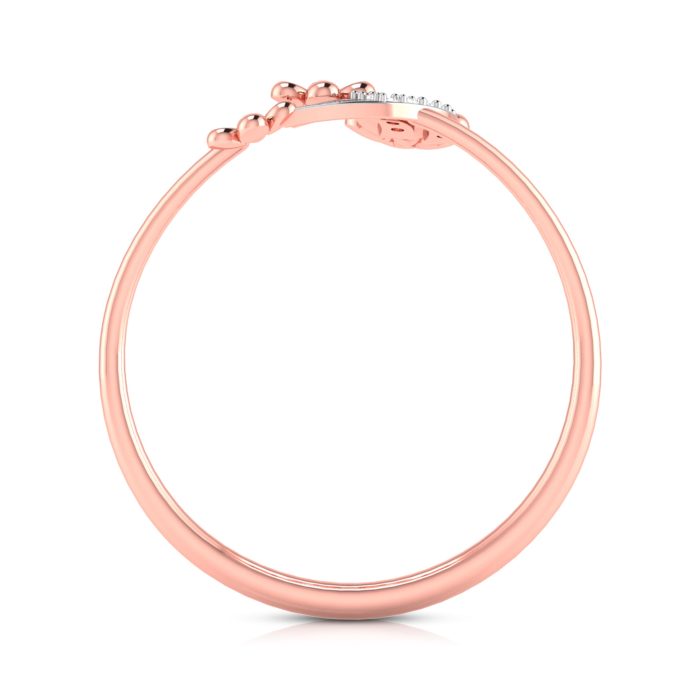 14k Gold 0.03 ct Natural Diamond Rings For Women's Gift Daily Wear - Image 4