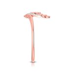 14k Gold 0.03 ct Natural Diamond Rings For Women's Gift Daily Wear - Image 5