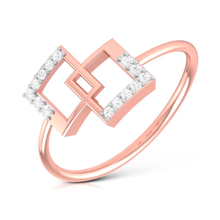 14k Gold 0.06 ct Natural Diamond Rings For Women's Gift Daily Wear - Image 3
