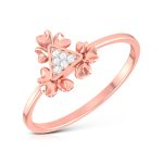 14k Gold Natural Diamond Rings For Women's Gift Daily Wear - Image 3