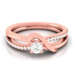 14k Gold 0.21 ct Natural Diamond Engagement Wedding Anniversary Rings - Image 3