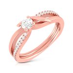 14k Gold 0.21 ct Natural Diamond Engagement Wedding Anniversary Rings - Image 2
