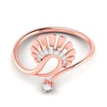 14k Gold Natural Diamond Rings For Women's Gift Daily Wear - Image 2