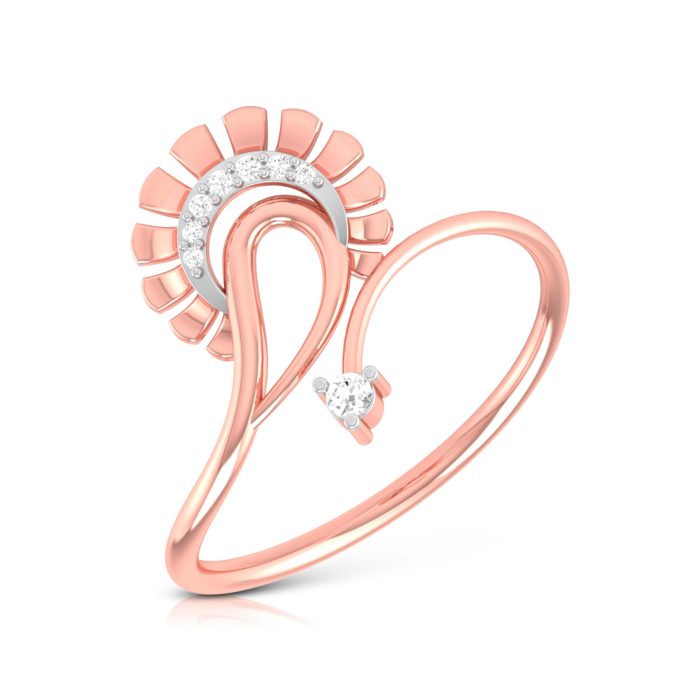 14k Gold Natural Diamond Rings For Women's Gift Daily Wear - Image 3