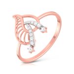 14k Gold 0.05 ct Natural Diamond Rings For Women's Gift Daily Wear - Image 3