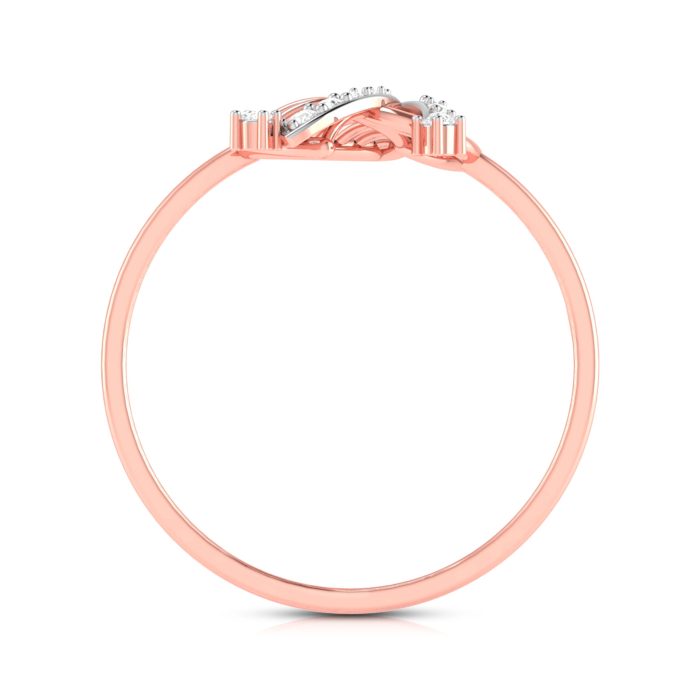 14k Gold 0.05 ct Natural Diamond Rings For Women's Gift Daily Wear - Image 4