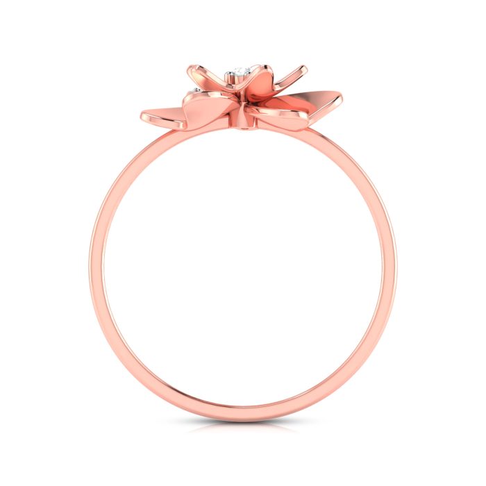 14k Gold 0.07 ct Natural Diamond Rings For Women's Gift Daily Wear - Image 4
