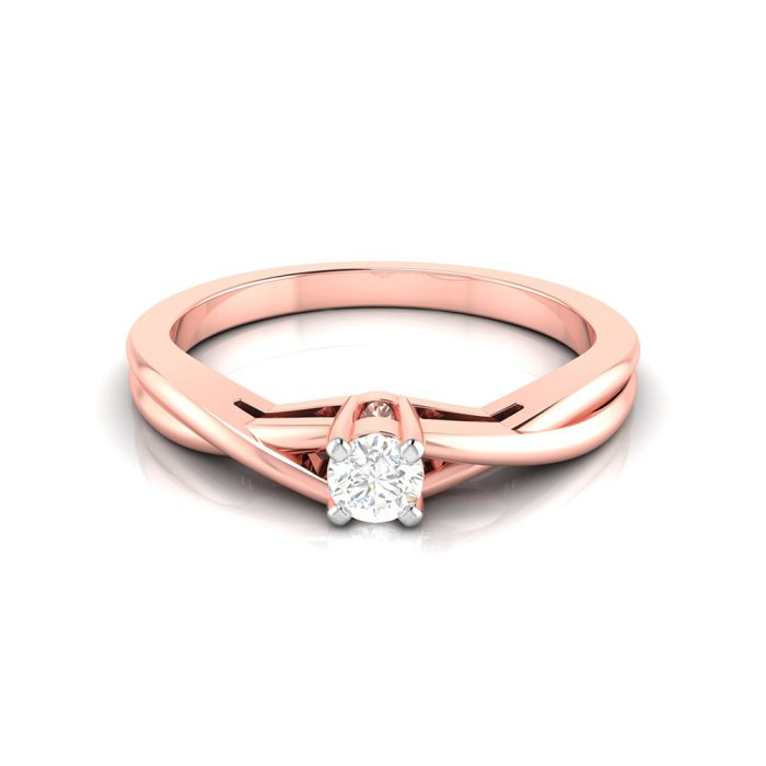 14k Gold 0.10 ct Natural Diamond Engagement Wedding Anniversary Rings - Image 2