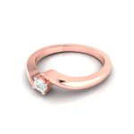 14k Gold 0.08 ct Natural Diamond Rings For Women's Gift Daily Wear - Image 3