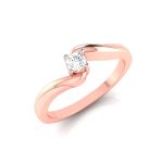 14k Gold 0.08 ct Natural Diamond Rings For Women's Gift Daily Wear - Image 4