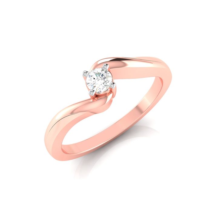 14k Gold 0.08 ct Natural Diamond Rings For Women's Gift Daily Wear - Image 4