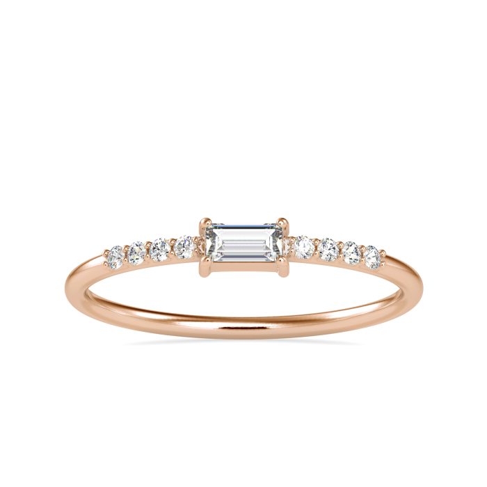 14k Gold Natural Diamond Rings For Women's Gift Daily Wear - Image 2
