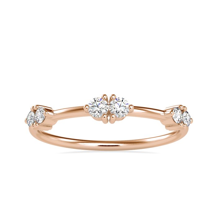 14k Gold Natural Diamond Rings For Women's Gift Daily Wear - Image 2