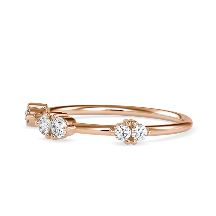 14k Gold Natural Diamond Rings For Women's Gift Daily Wear - Image 4