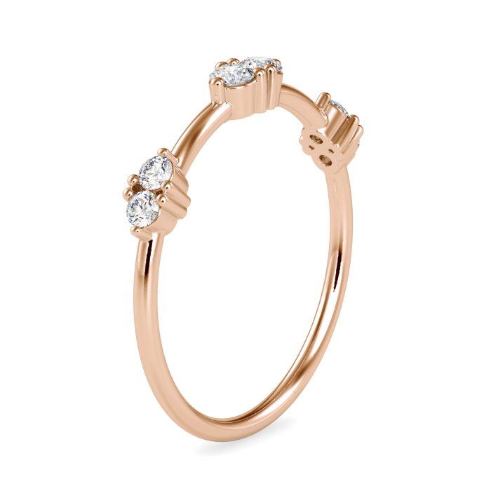 14k Gold Natural Diamond Rings For Women's Gift Daily Wear - Image 3