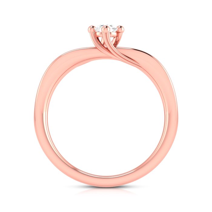 14k Gold 0.13 ct Natural Diamond Engagement Wedding Bands - Image 5