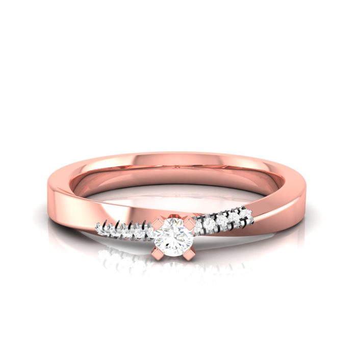 14k Gold 0.10 ct Natural Diamond Engagement Wedding Anniversary Rings - Image 3