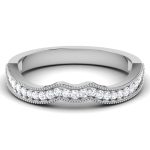0.20 ct Natural Diamond Engagement Wedding Anniversary Band14k White Gold - Image 2