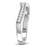 0.20 ct Natural Diamond Engagement Wedding Anniversary Band14k White Gold - Image 4
