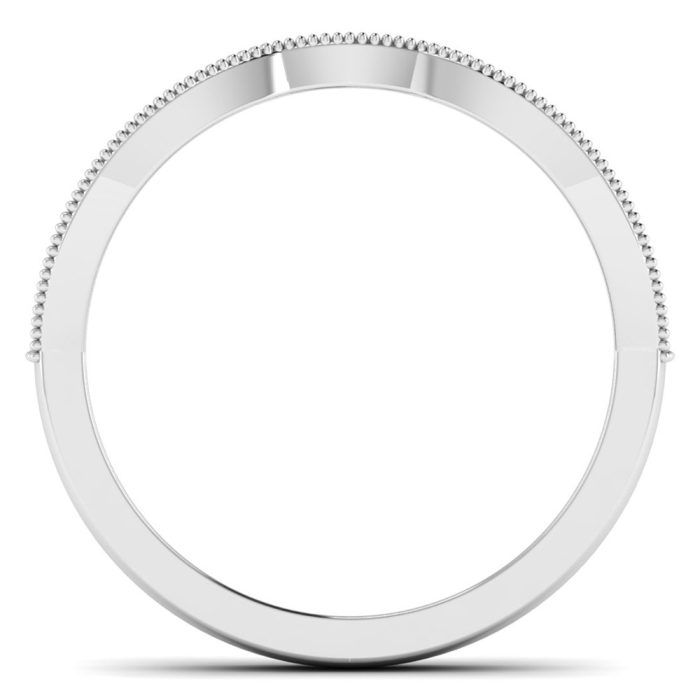0.20 ct Natural Diamond Engagement Wedding Anniversary Band14k White Gold - Image 5