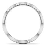 0.17 ct Natural Diamond Engagement Wedding Bands14k White Gold - Image 5