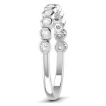 0.22 ct Natural Diamond Engagement Wedding Anniversary Band 14k White Gold - Image 4