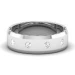 0.16 ct Natural Diamond Engagement Wedding Anniversary Band 14k White Gold - Image 2