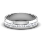 0.15 ct Natural Diamond Engagement Wedding Anniversary Band 14k White Gold - Image 2