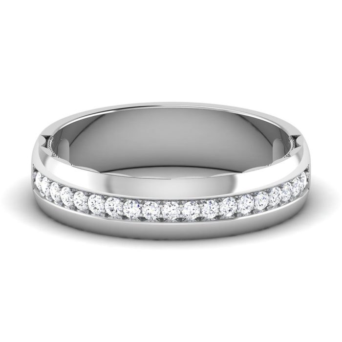 0.15 ct Natural Diamond Engagement Wedding Anniversary Band 14k White Gold - Image 2