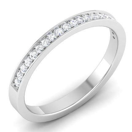0.16 ct Natural Diamond Engagement Wedding Anniversary Band 14k White Gold