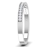 0.16 ct Natural Diamond Engagement Wedding Anniversary Band 14k White Gold - Image 4