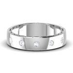 0.15 ct Natural Diamond Engagement Wedding Anniversary Band 14k White Gold - Image 2
